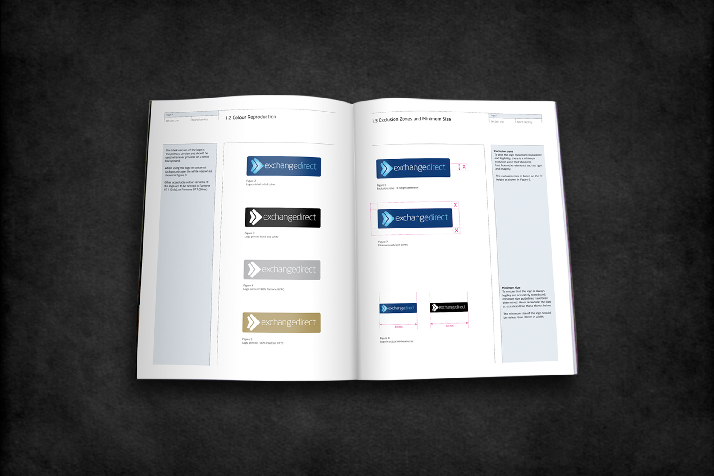 Exchange Direct Brand Guidelines spread