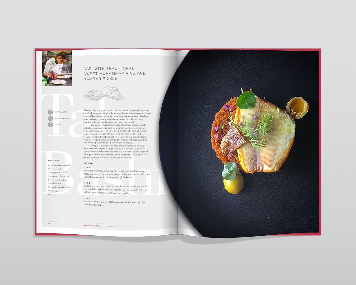 Bahrain Cook Book Chef Tala second Spread